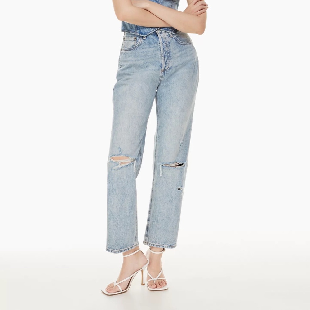 DENIM FORUM JONI HIGH RISE LOOSE JEANS - 26